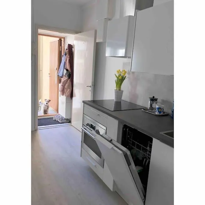 Modern City Studio With Own Patio Helsinki Daire